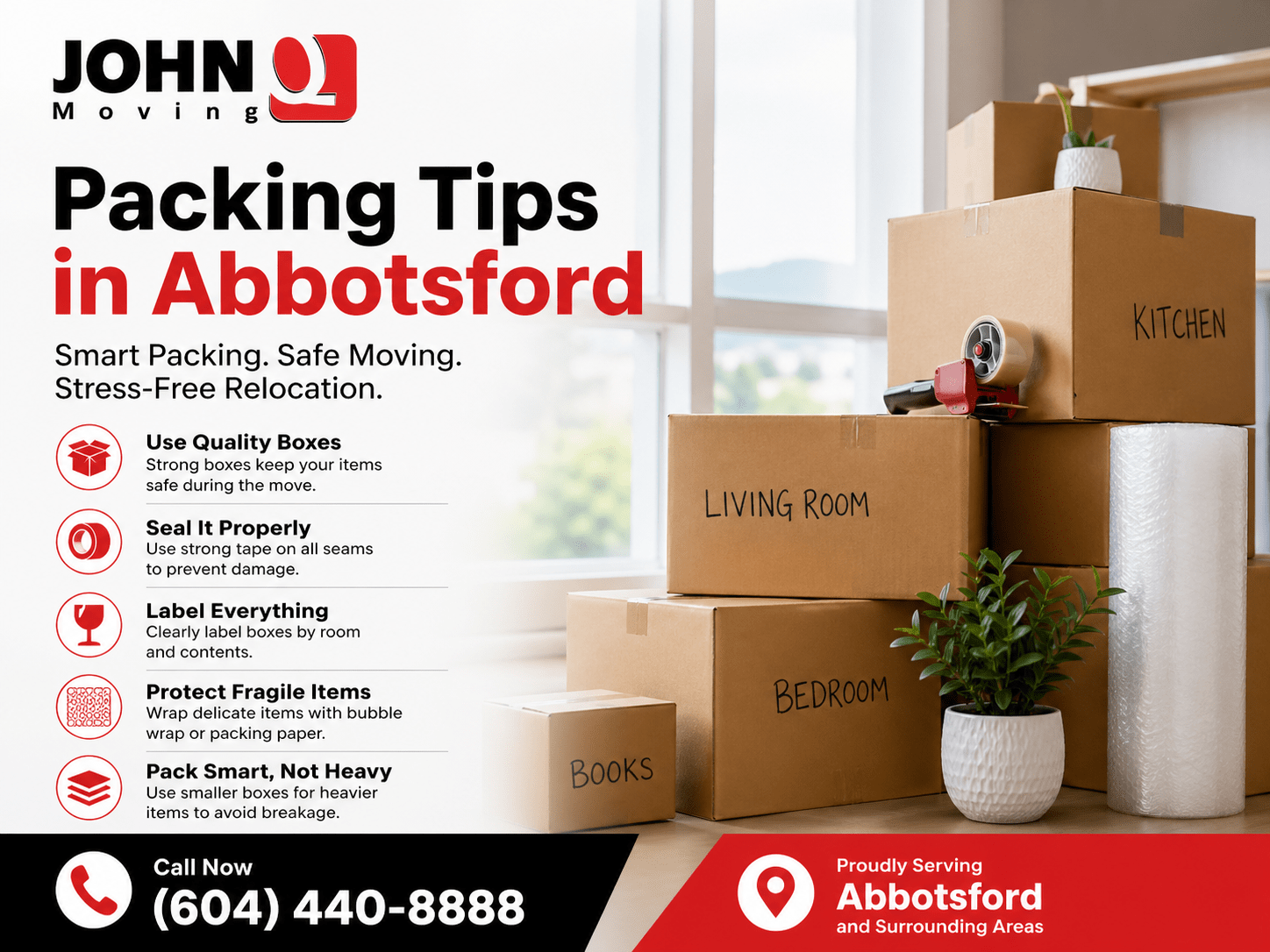 Essential packing tips in Abbotsford for a smooth and stress-free move