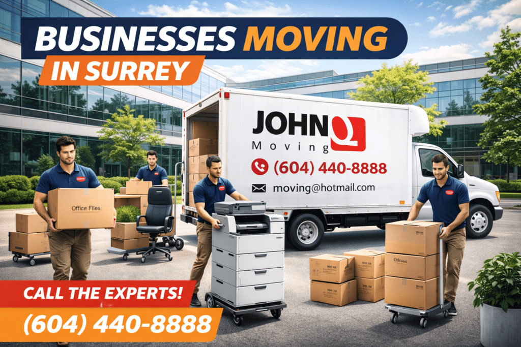 businesses moving in Surrey service for stress free commercial relocation