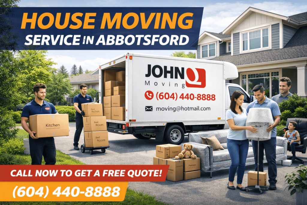 house moving service in Abbotsford helping families relocate stress free