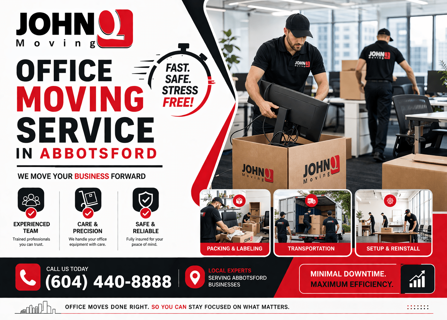 Experienced office moving service in Abbotsford ensuring smooth corporate relocation