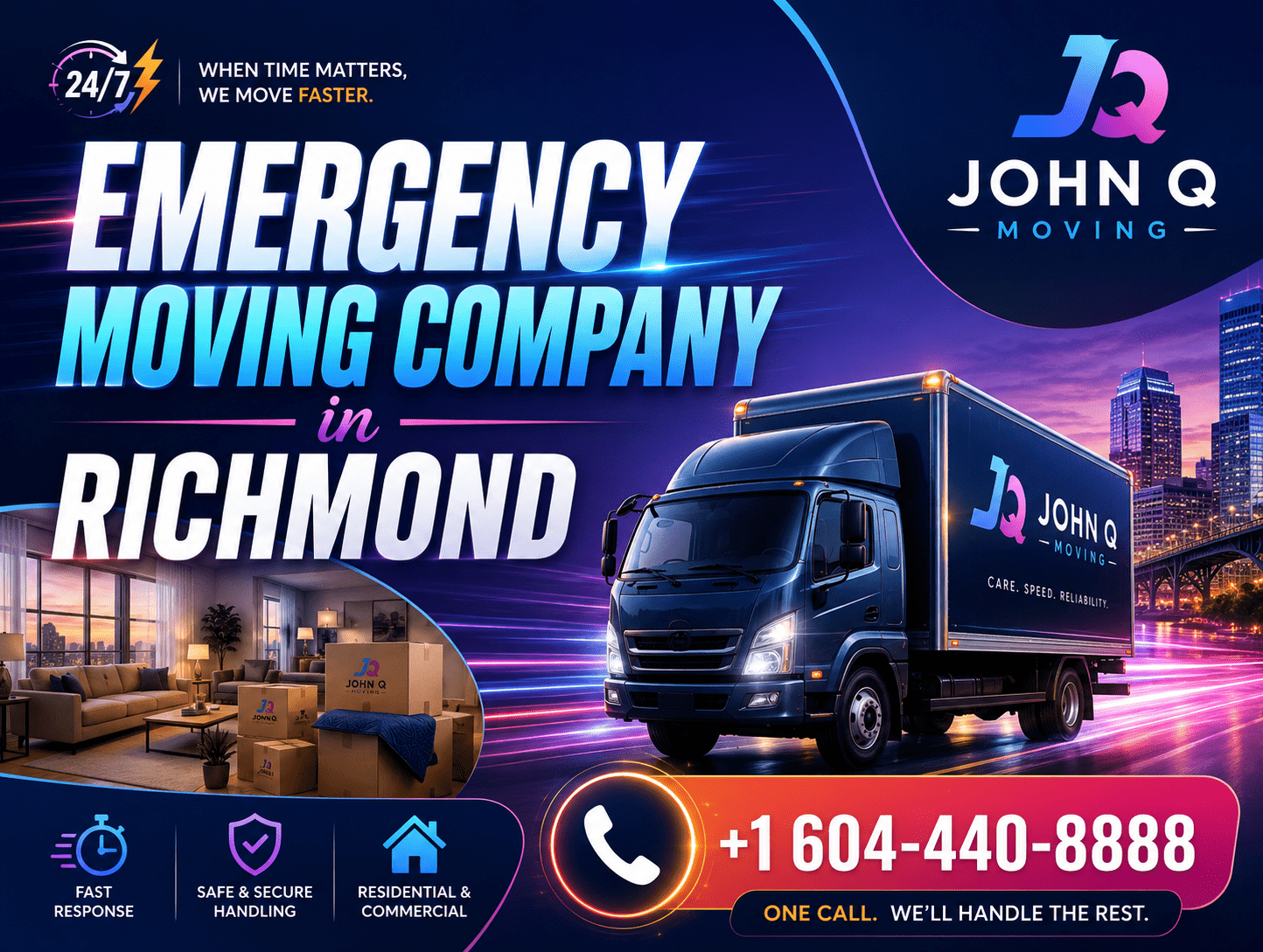 Emergency Moving Company in Richmond John Q Moving