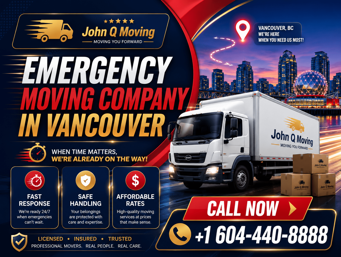 Emergency Moving Company in Vancouver