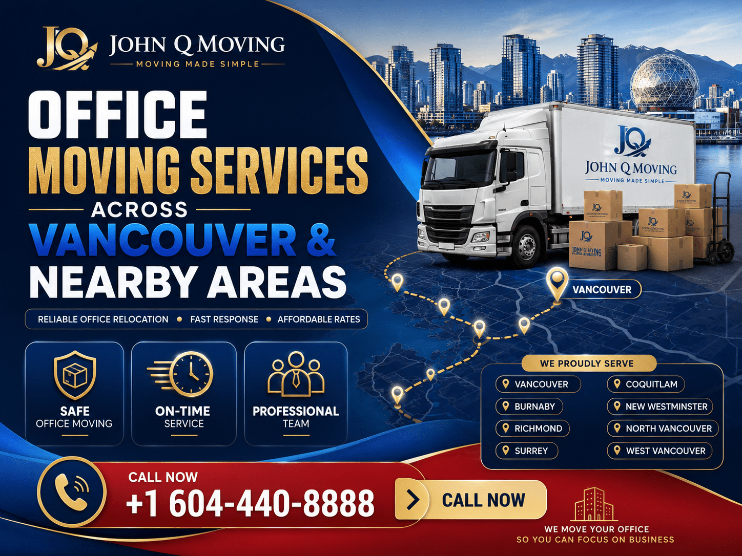 Office Moving Services Across Vancouver & Nearby Areas