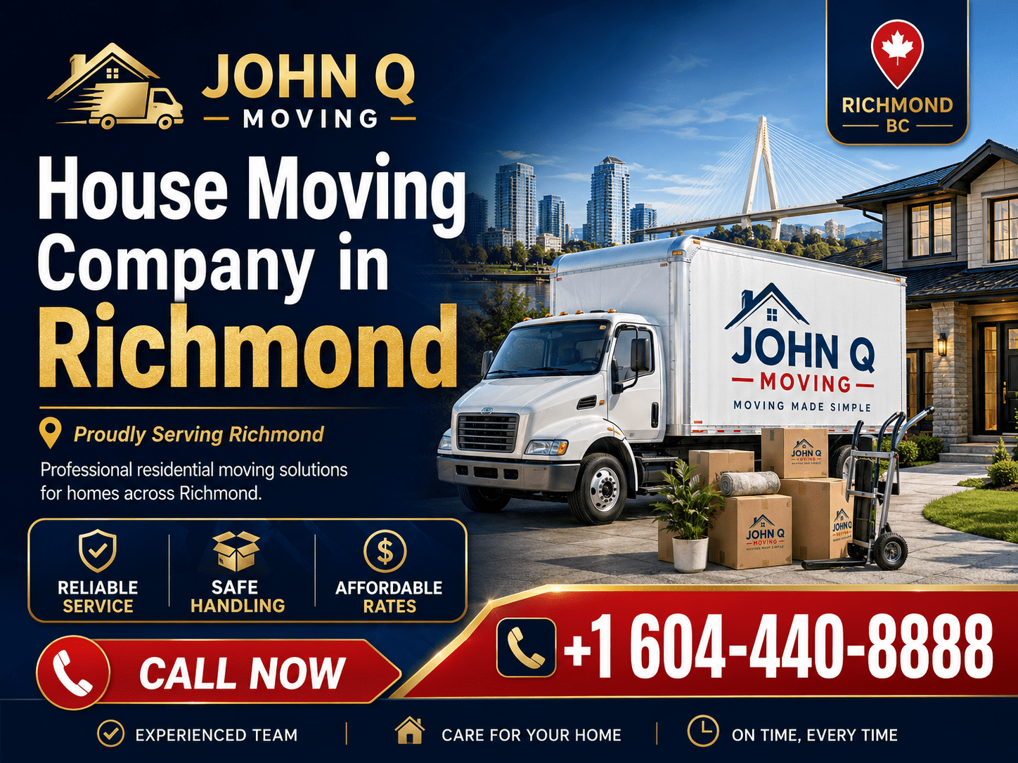 Professional House Moving Company in Richmond John Q Moving