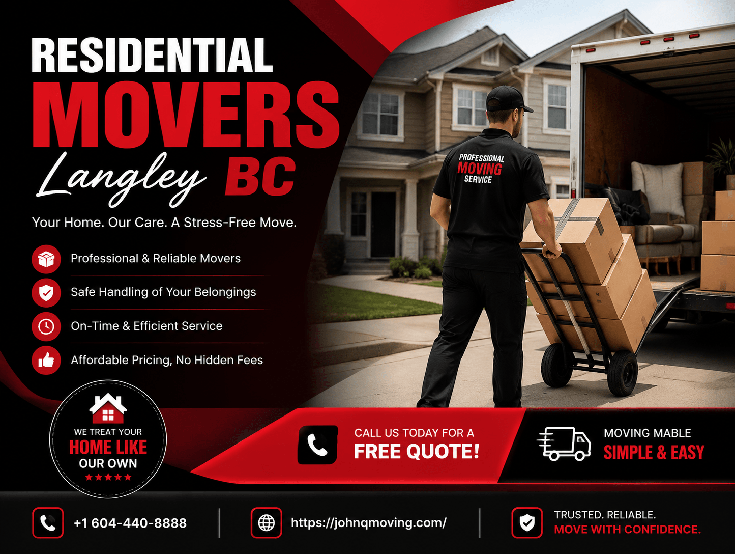 Residential Movers Langley BC