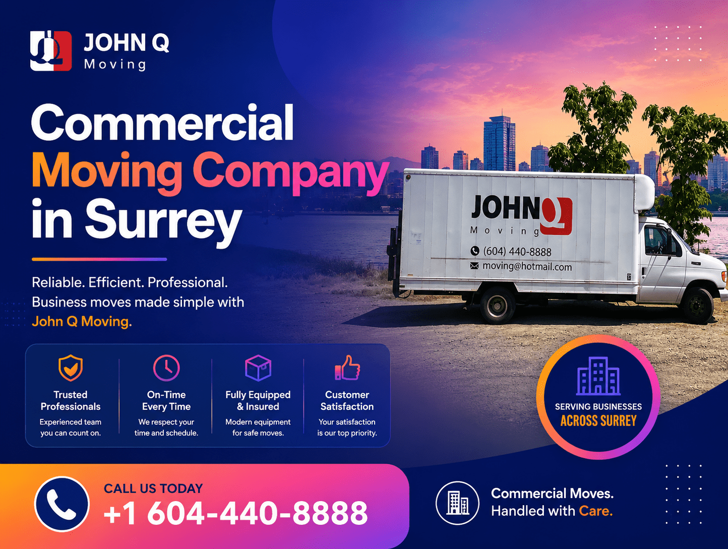 Top Rated Commercial Moving Company in Surrey
