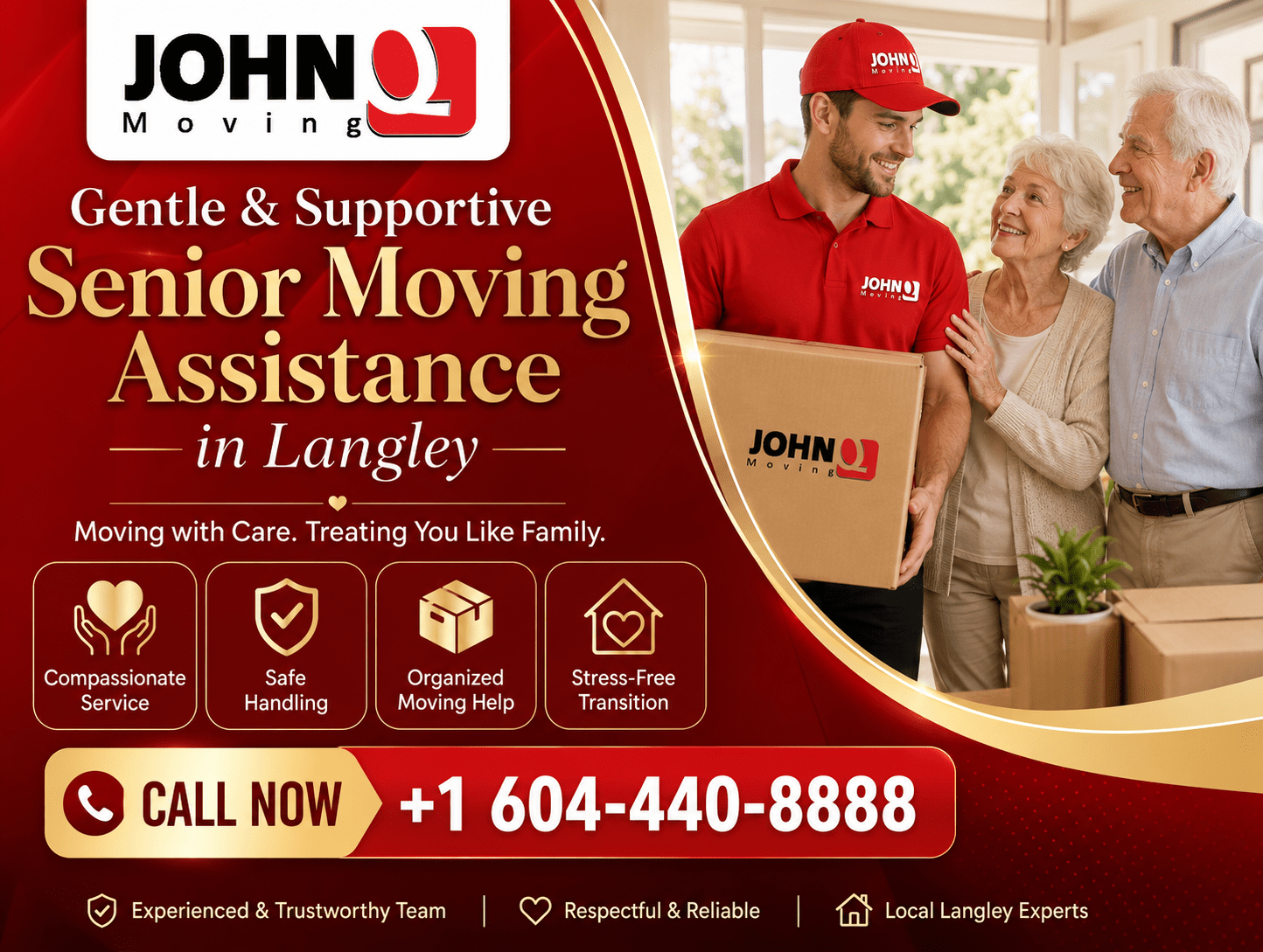 Gentle & Supportive Senior Moving Assistance in Langley