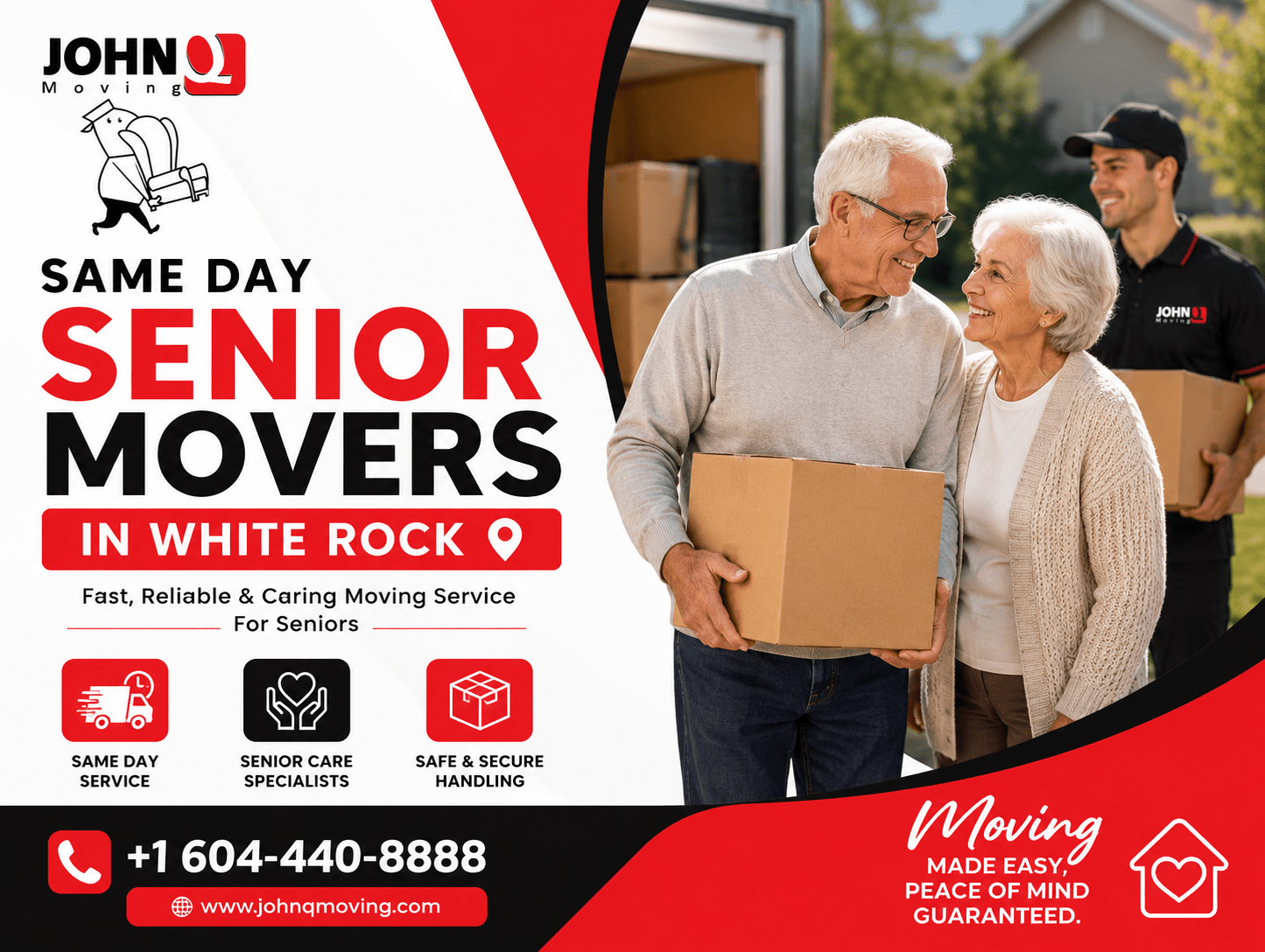 Same Day Senior Movers in White Rock