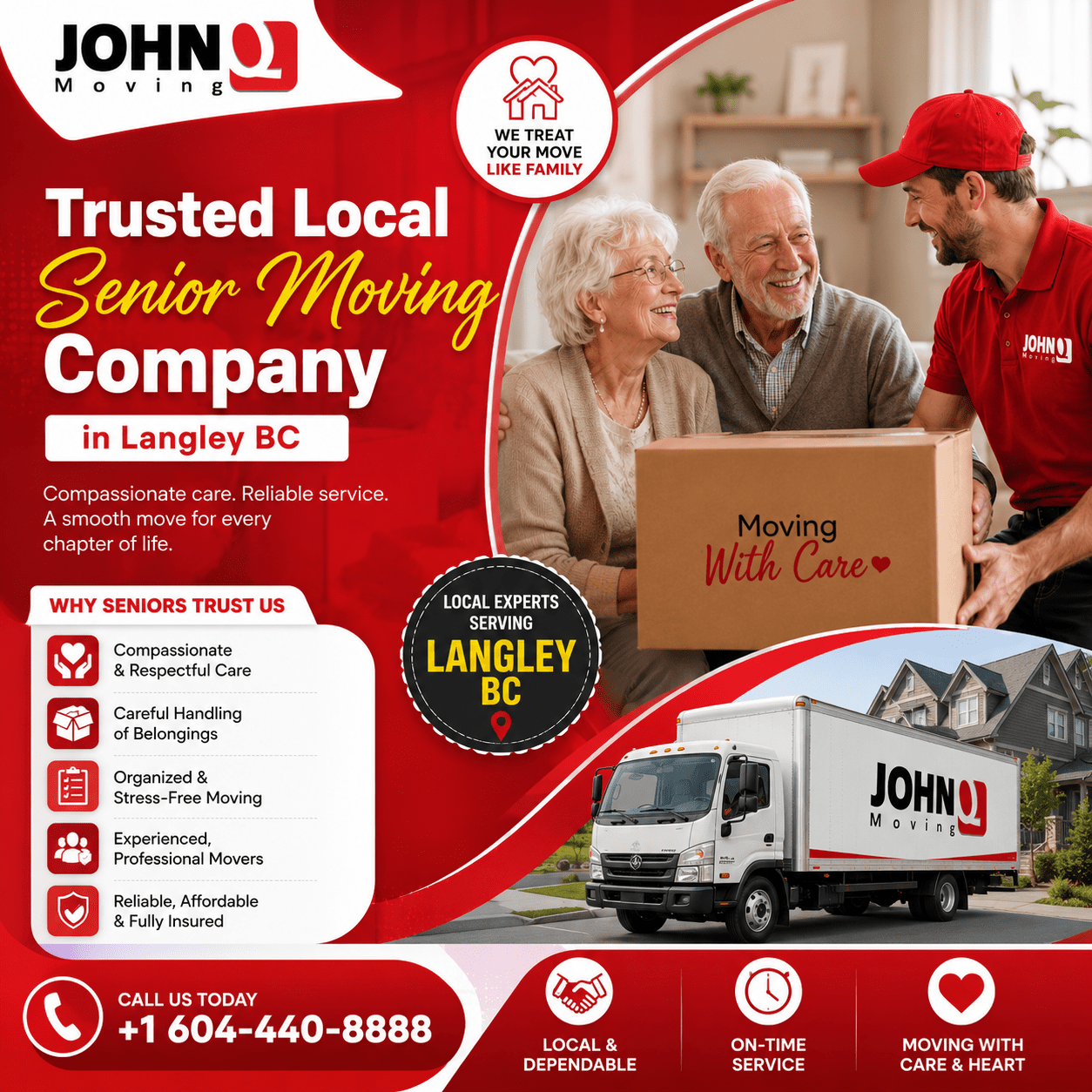 Trusted Local Senior Moving Company in Langley BC